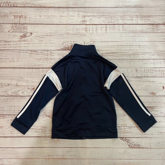 Boys Navy Blue Adidas Track Jacket - Picture 7 of 7